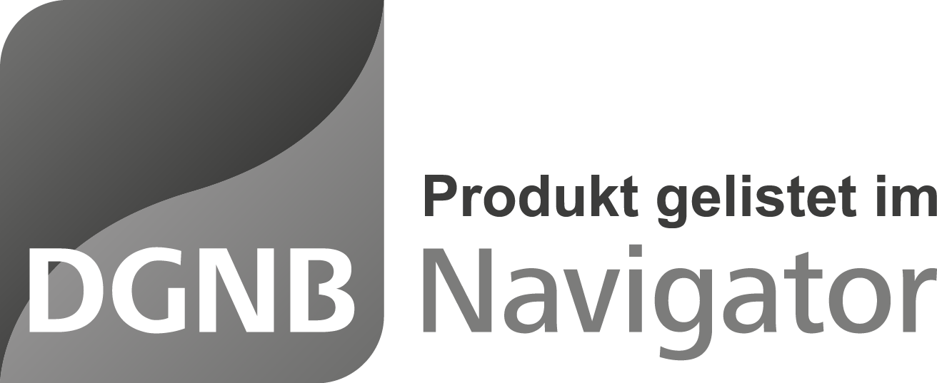 DGNB gelistet im Navigator graustufen